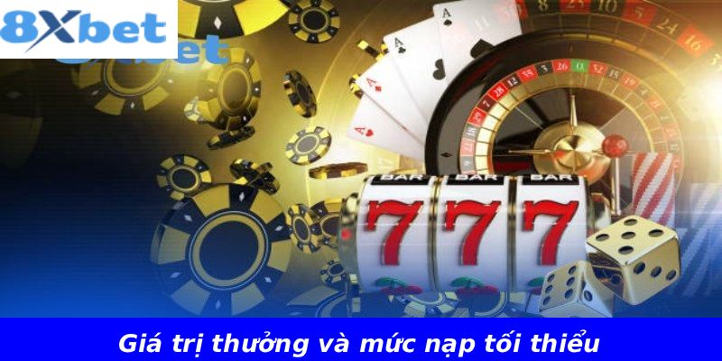 Giá trị thưởng và mức nạp tối thiểu