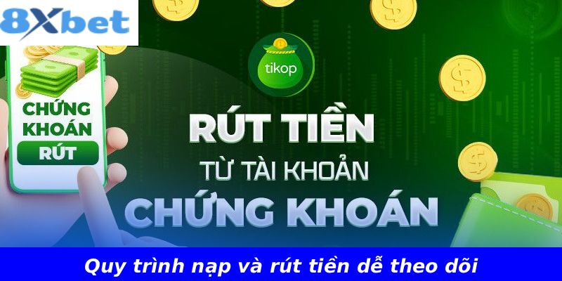 Quy trình nạp và rút tiền dễ theo dõi